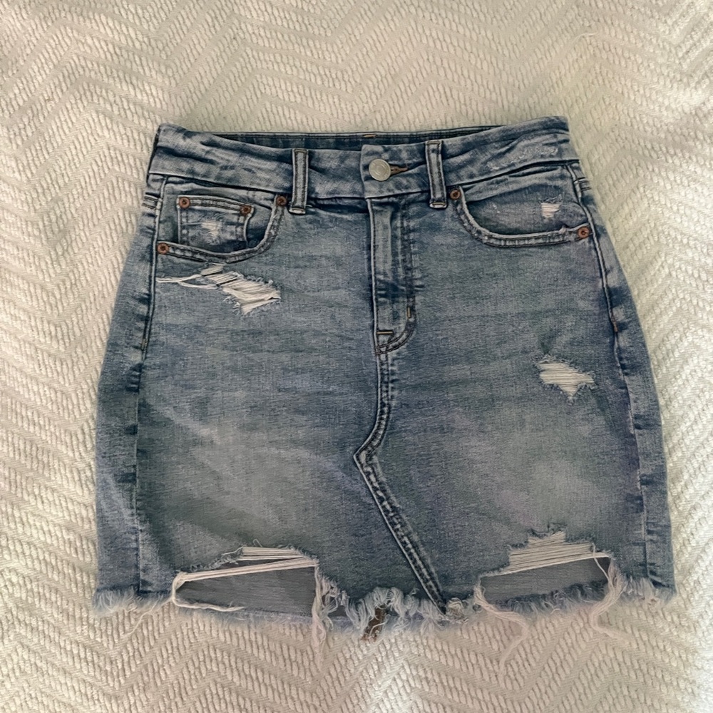 American Eagle Super Stretch Jean Skirt